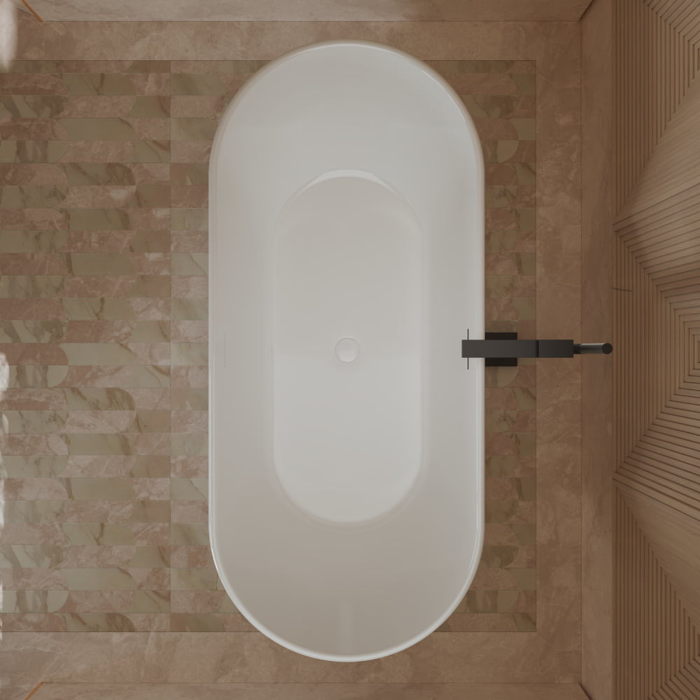 67 Inch MonBlari Acrylic Freestanding Bathtub
