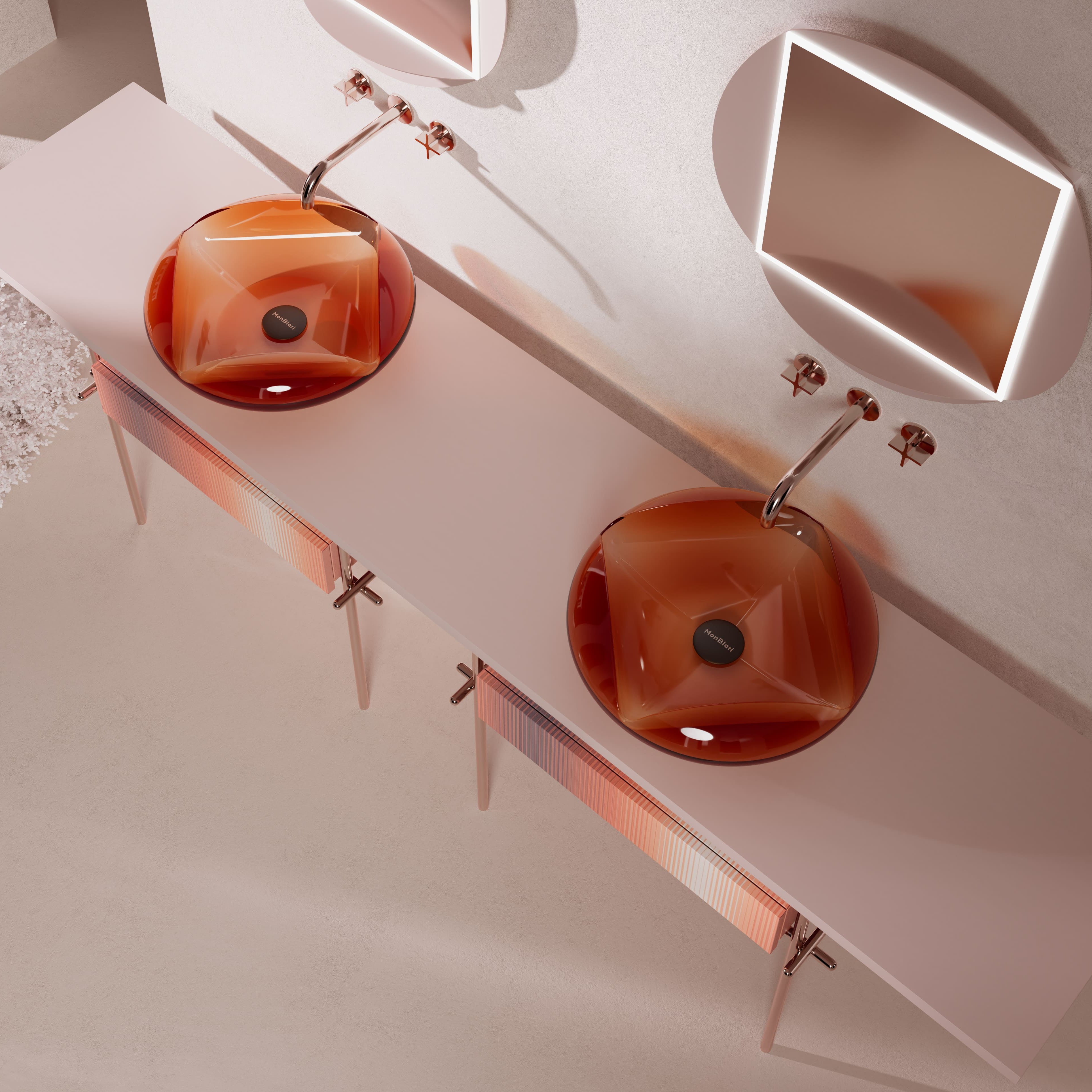 MonBlari_FLOWER_Series_Bathroom_Vanity_PinkTable