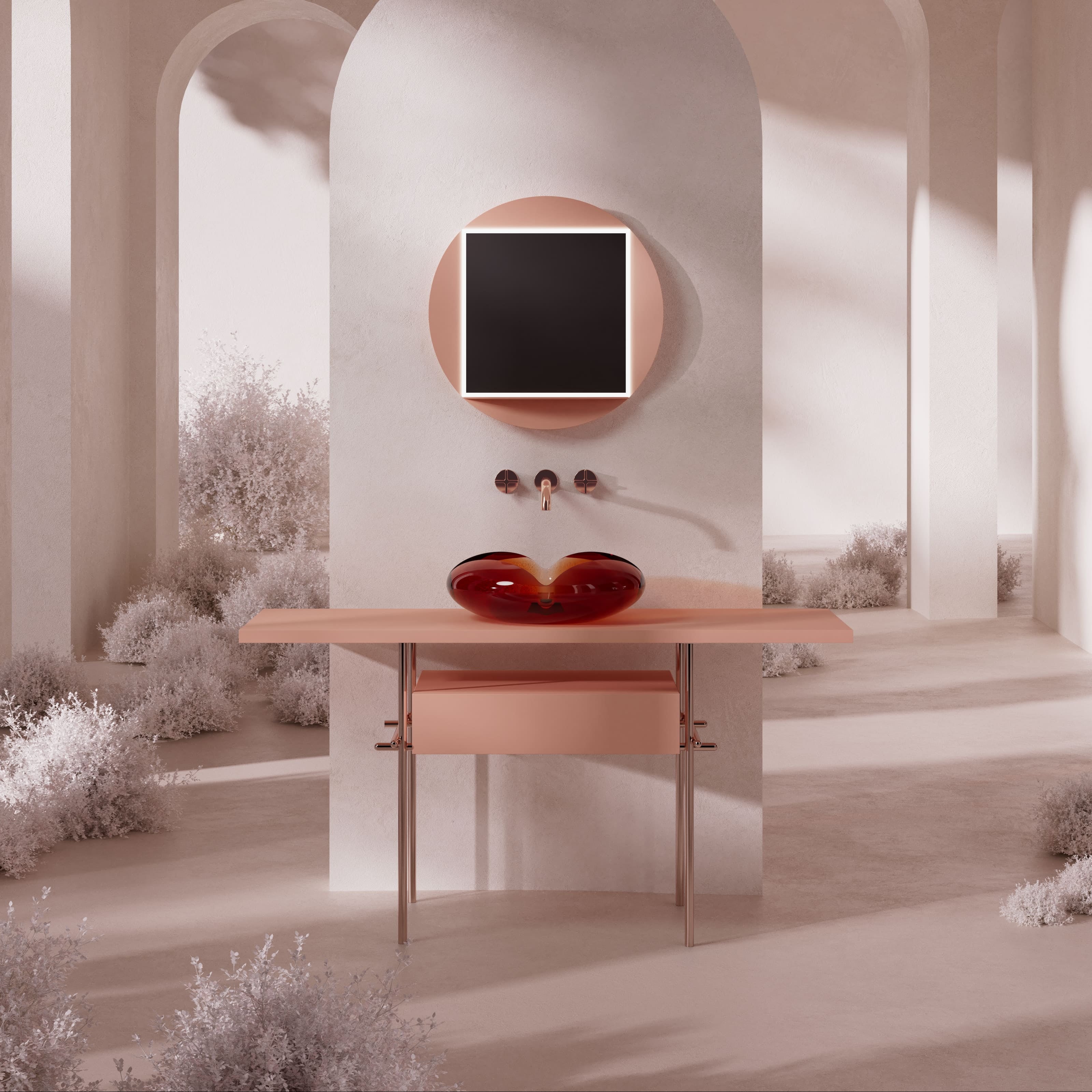 MonBlari_FLOWER_Series_Bathroom_Vanity_PinklTable_FrontPanorama