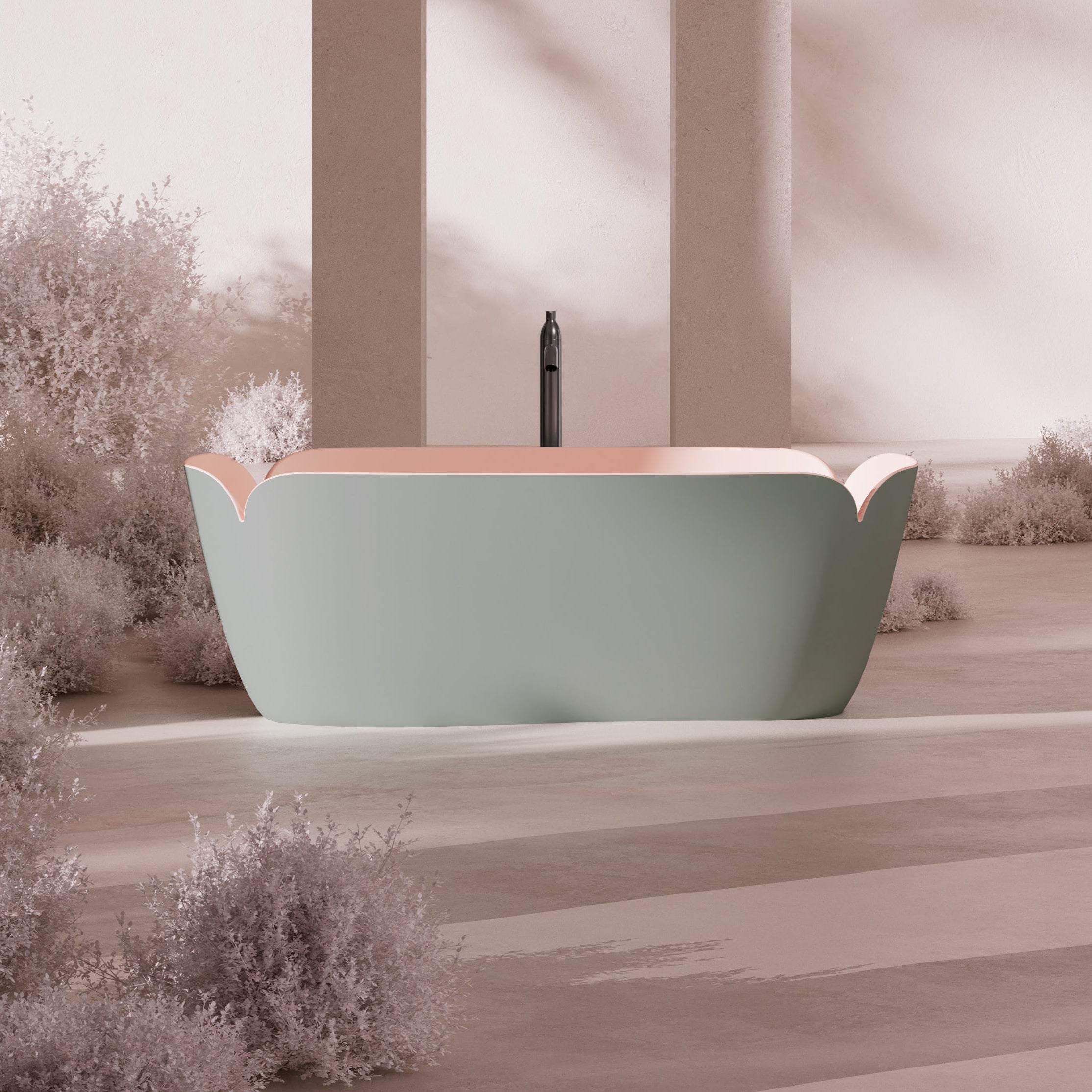 MonBlari_FLOWER_Series_Green_BathTub
