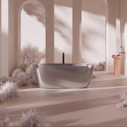 MonBlari_FLOWER_Series_Solid_Surface_Bathtub_Titanium_Gray