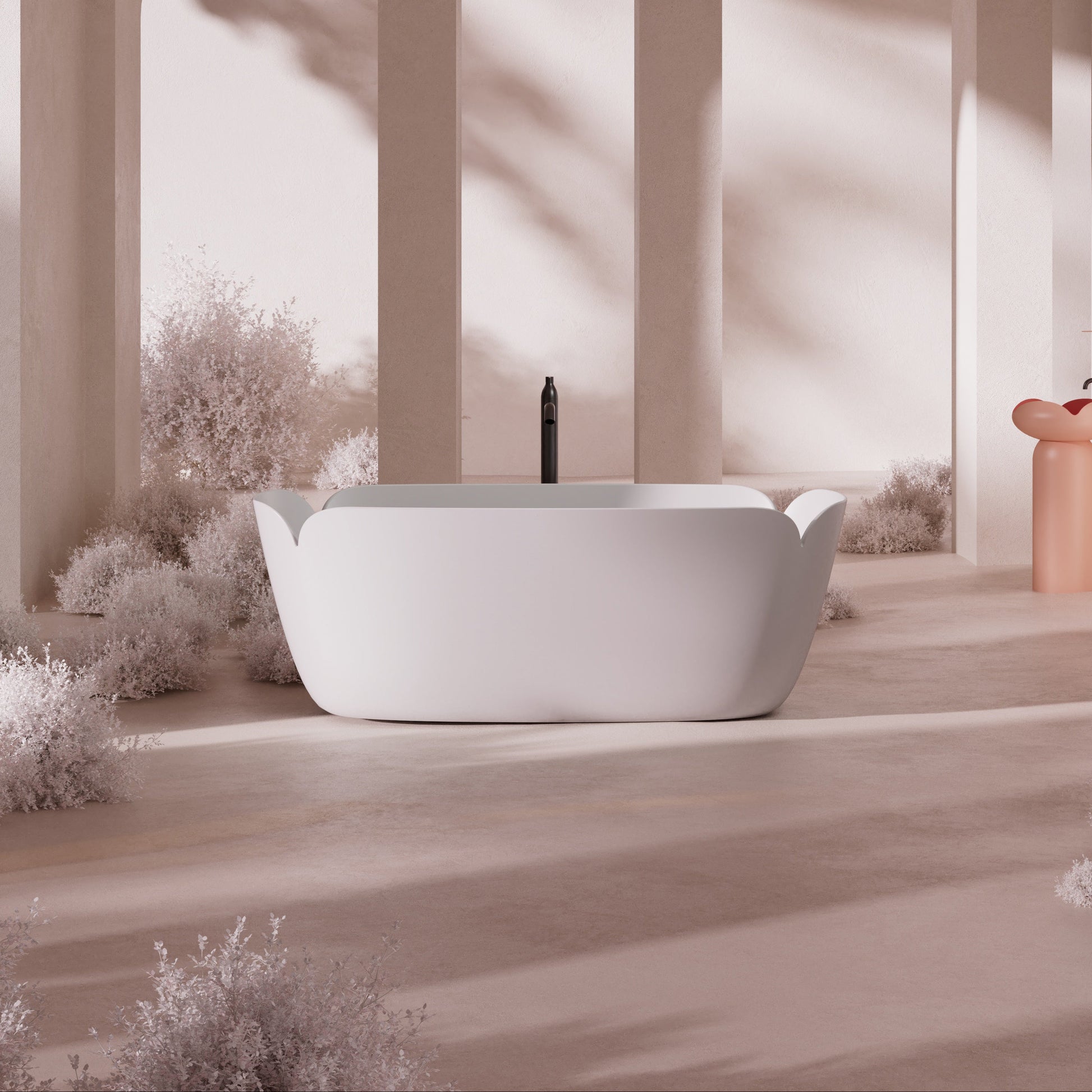 MonBlari_FLOWER_Series_Solid_Surface_Bathtub_White_version