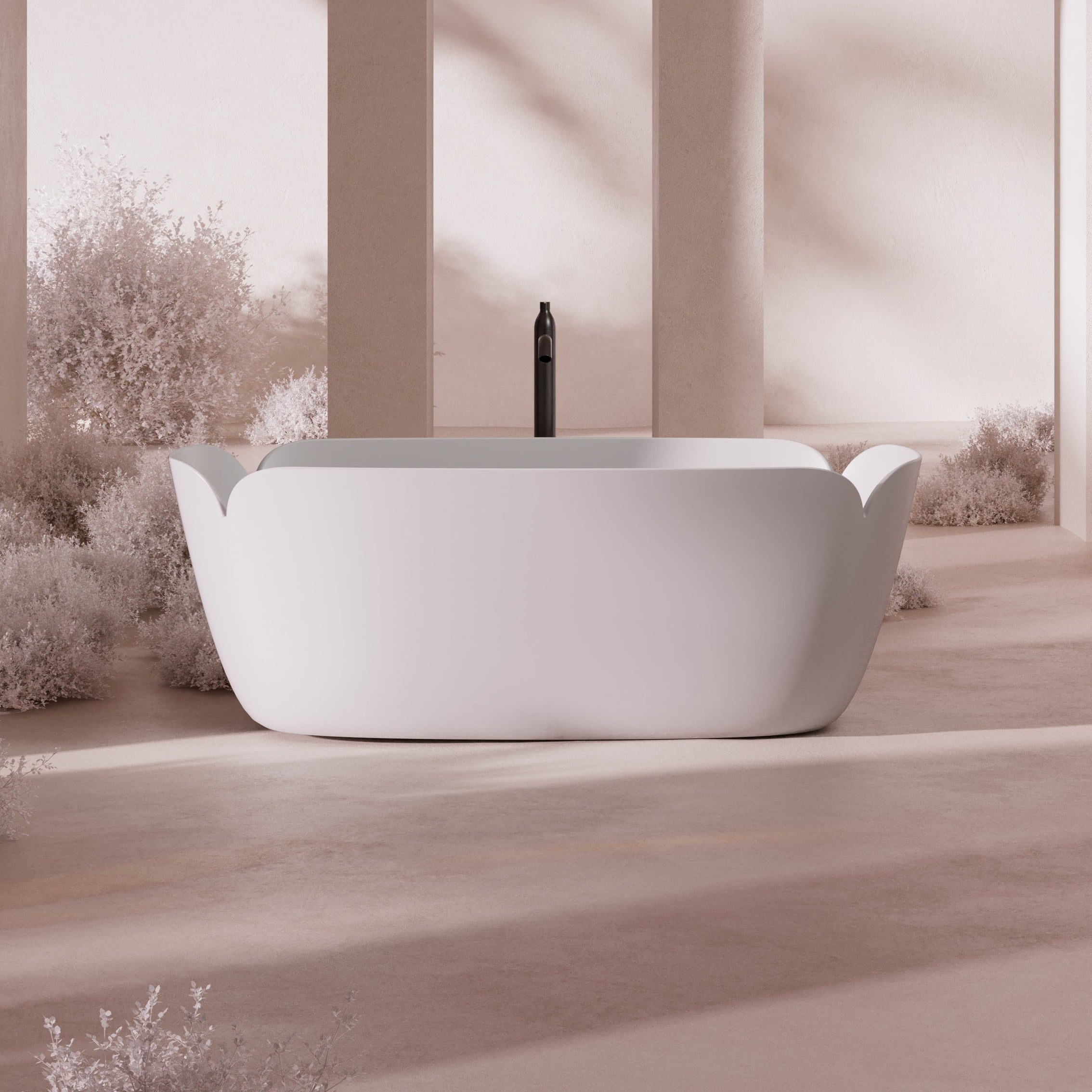 MonBlari_FLOWER_Series_White_BathTub