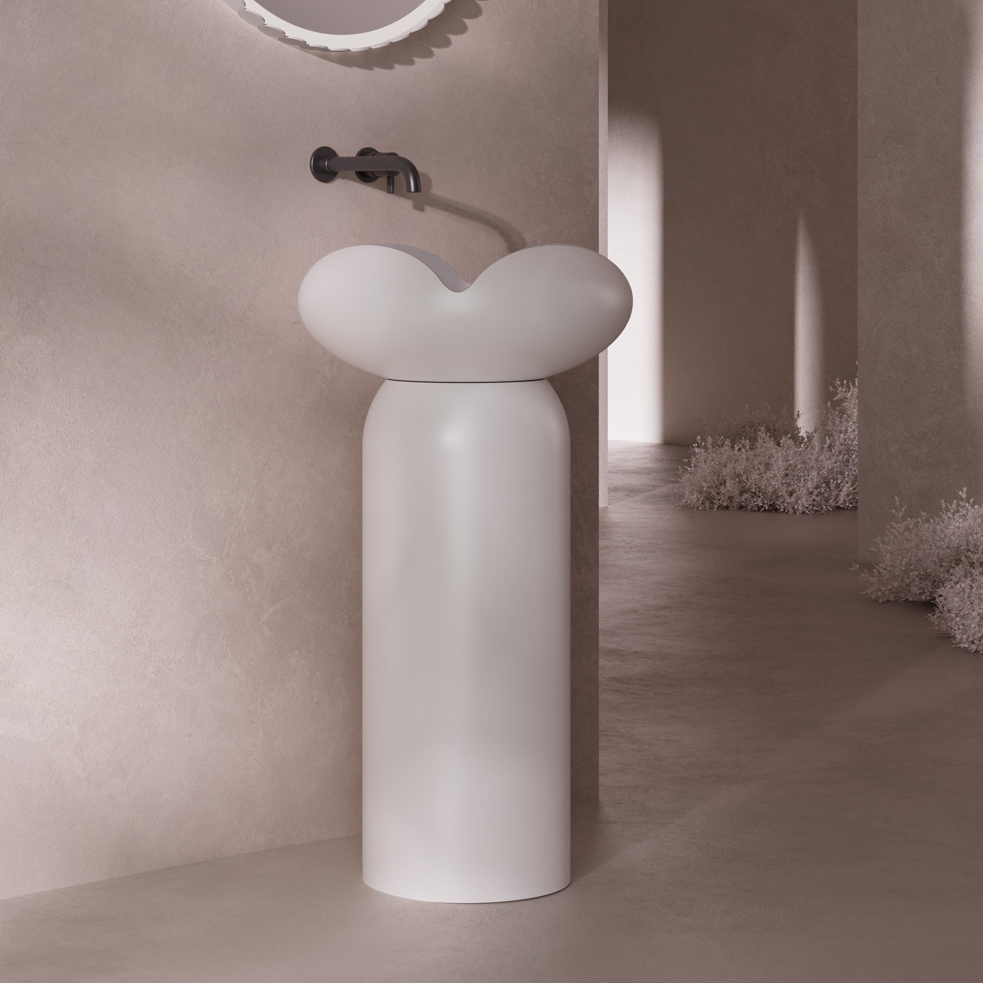 MonBlari_FLOWER_Series_White_Pedestal_sink