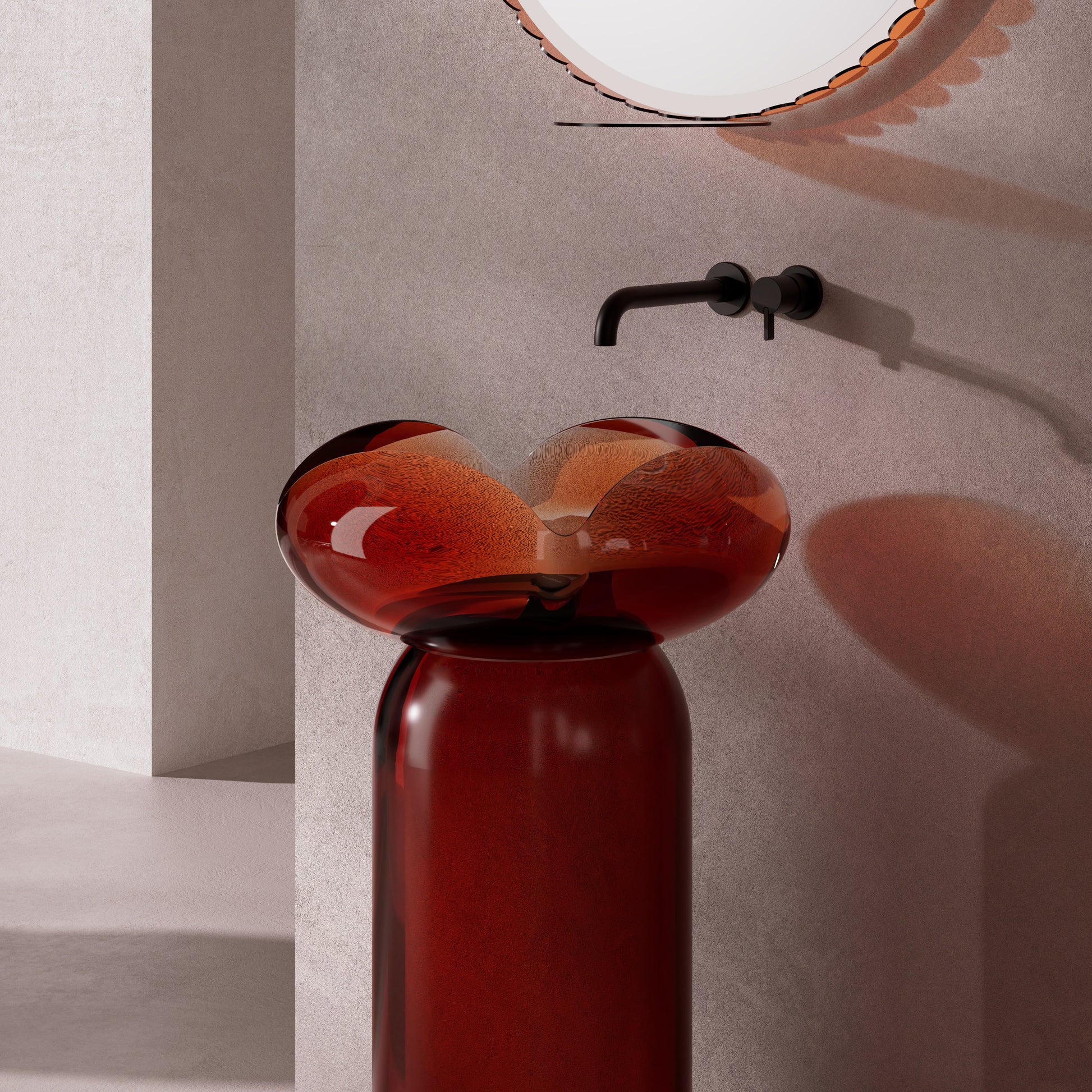 MonBlari_FLOWER_Series_Wine_Pedestal_sink_SideView