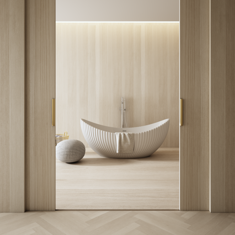 MonBlari VENUS Series Crescent Bathtub1