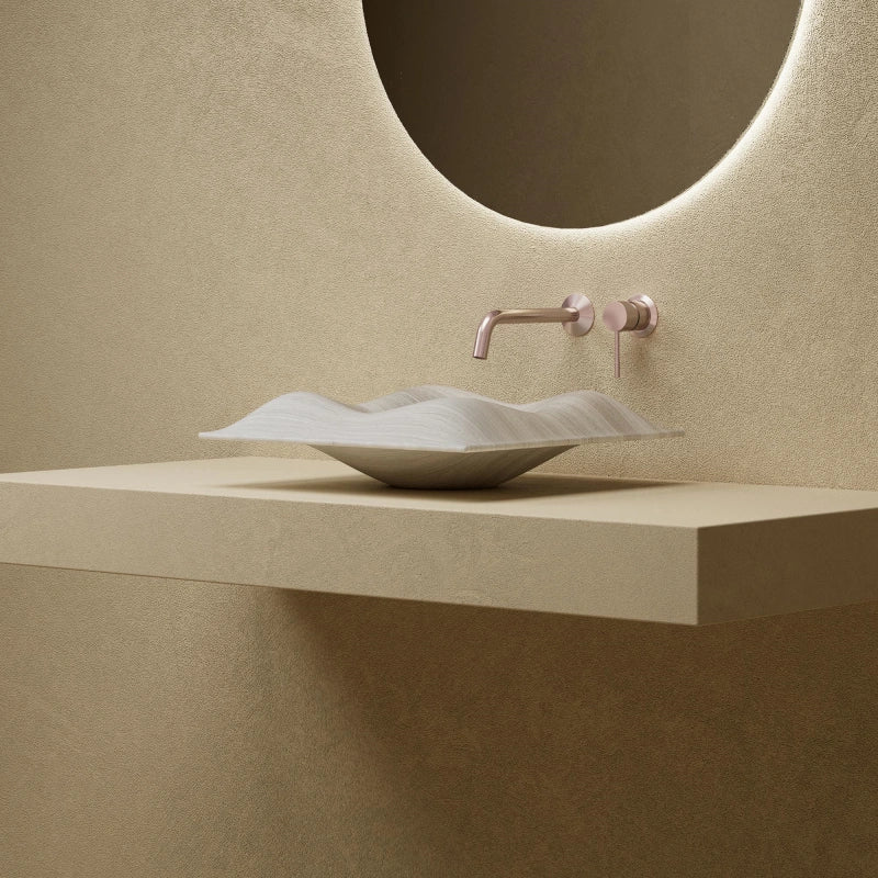 15.7" MonBlari Monro Series Contemporary Marble Bathroom Vessel Sink