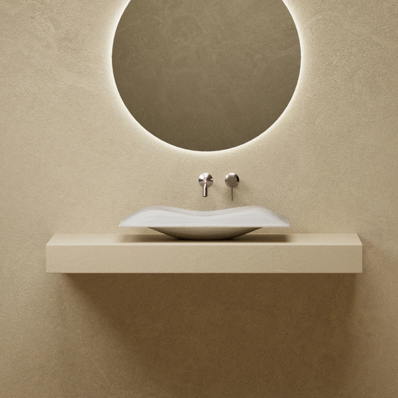 24" MonBlari Monro Series Marble Vessel Sink