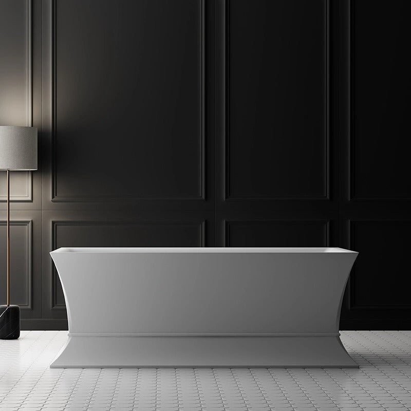 Monblari White Acrylic Soaking Tub TW-7995-FrontView