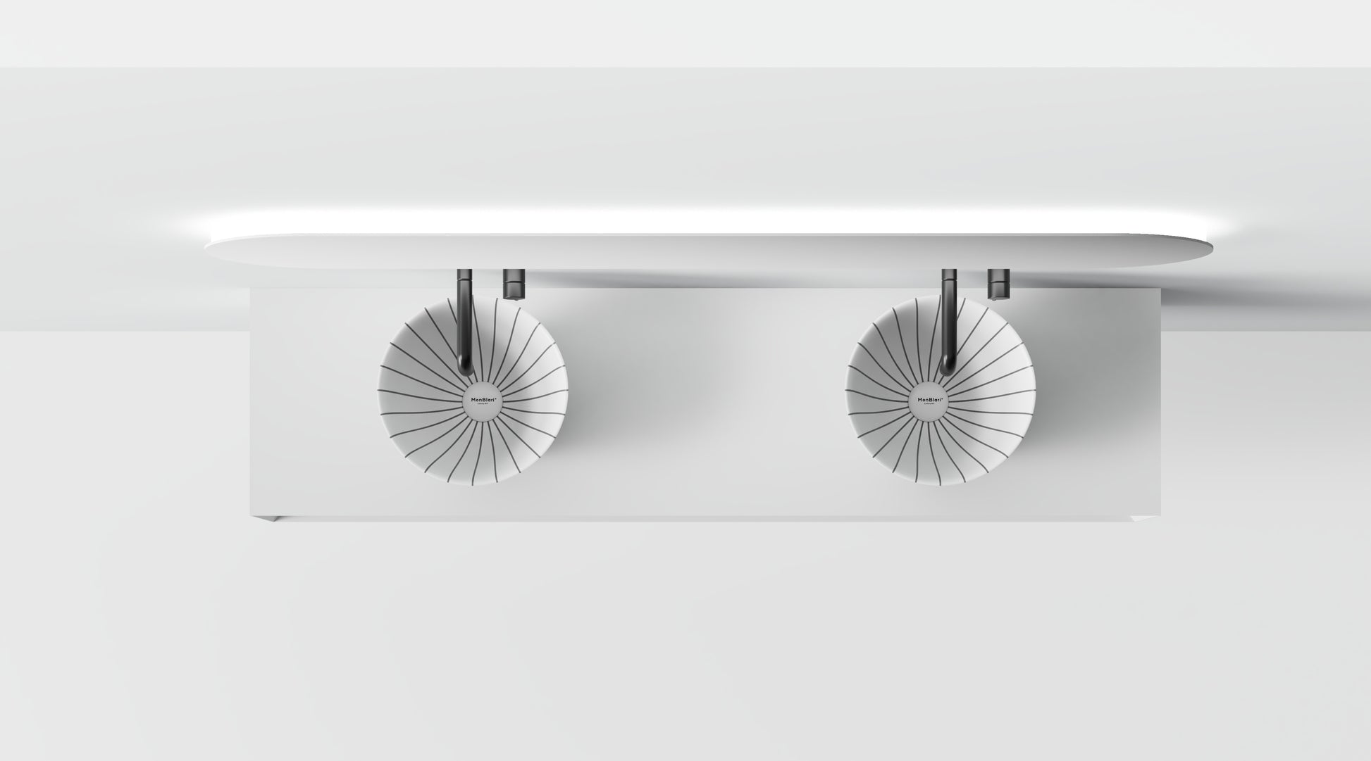 MonBlari SWING Bathroom Cabinet Set S-V0822-2 - TopView