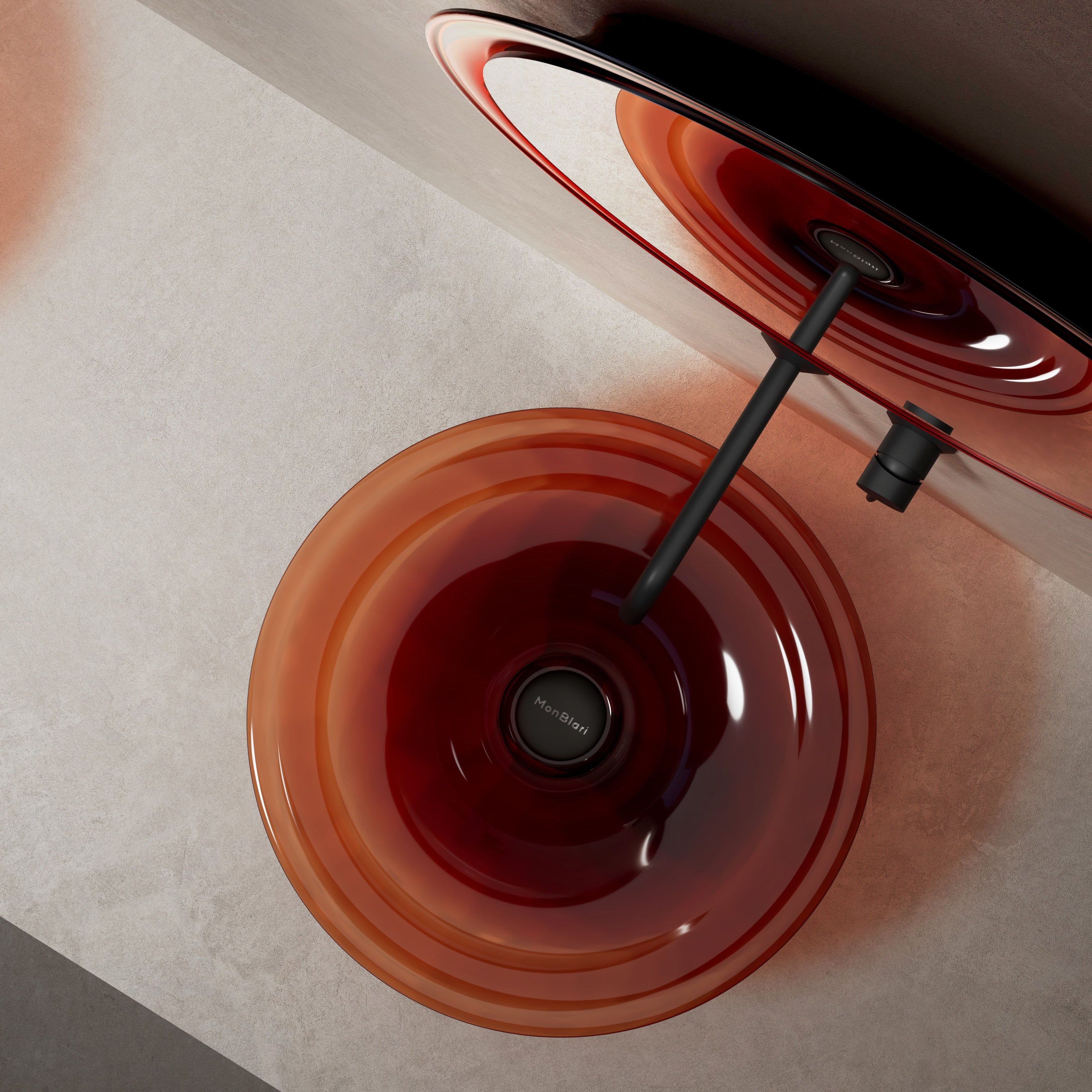 MonBlari Spring Series Vessel Sink SP-A0861-TopView