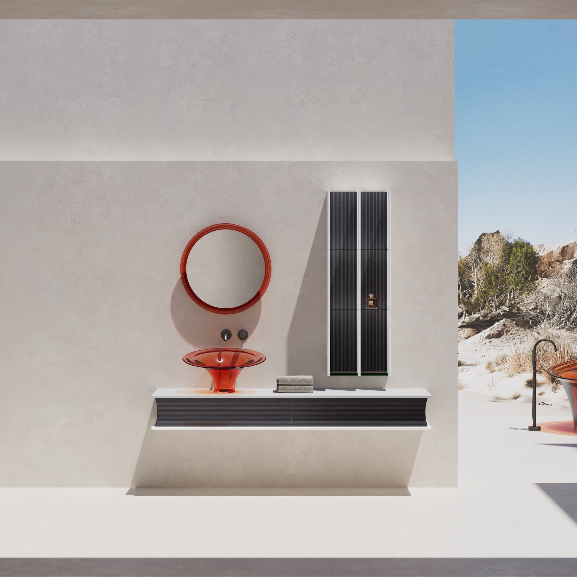 Spring Series Vanity With Mirror SP-V0861-FrontView