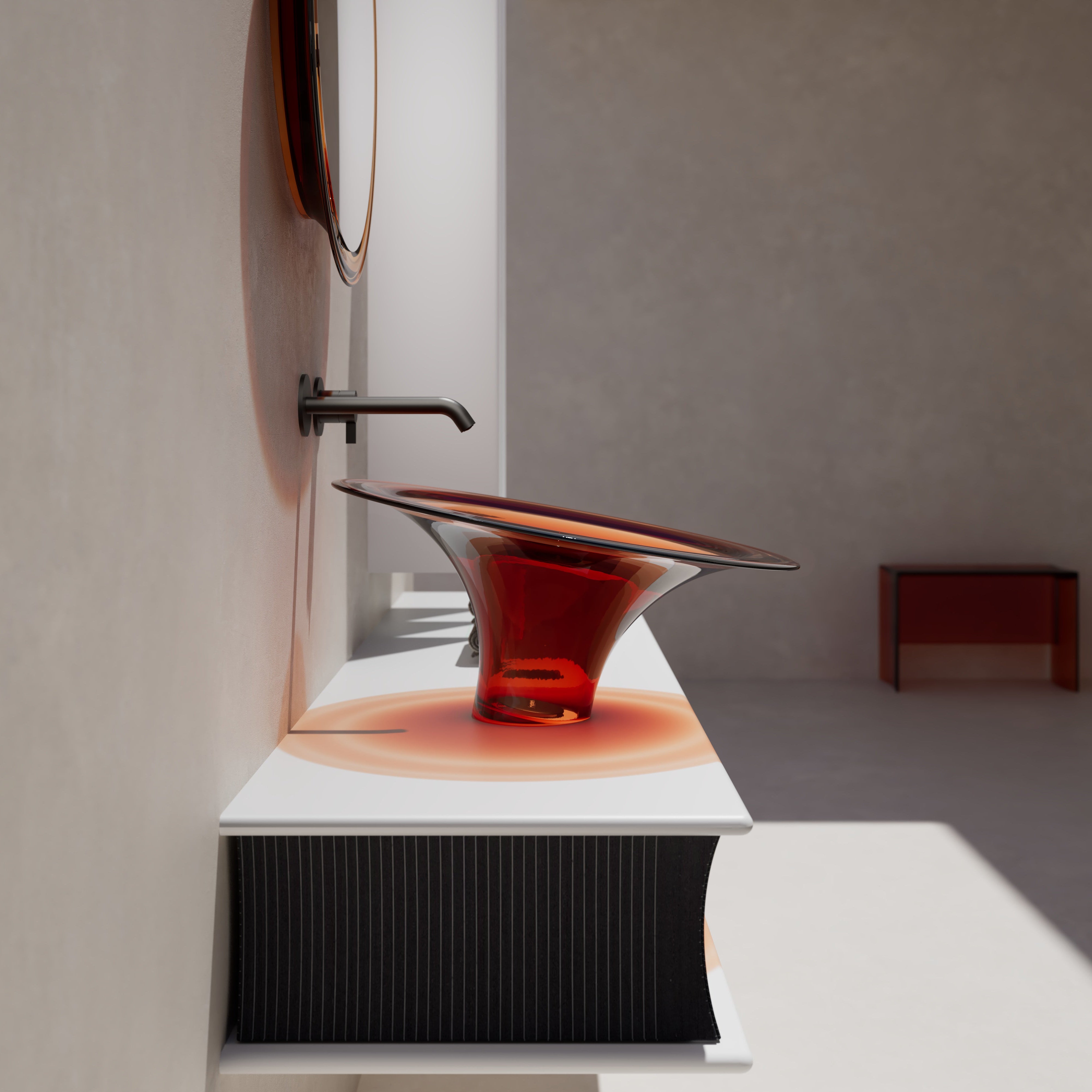 Spring Series Vanity With Mirror SP-V0861-SideView