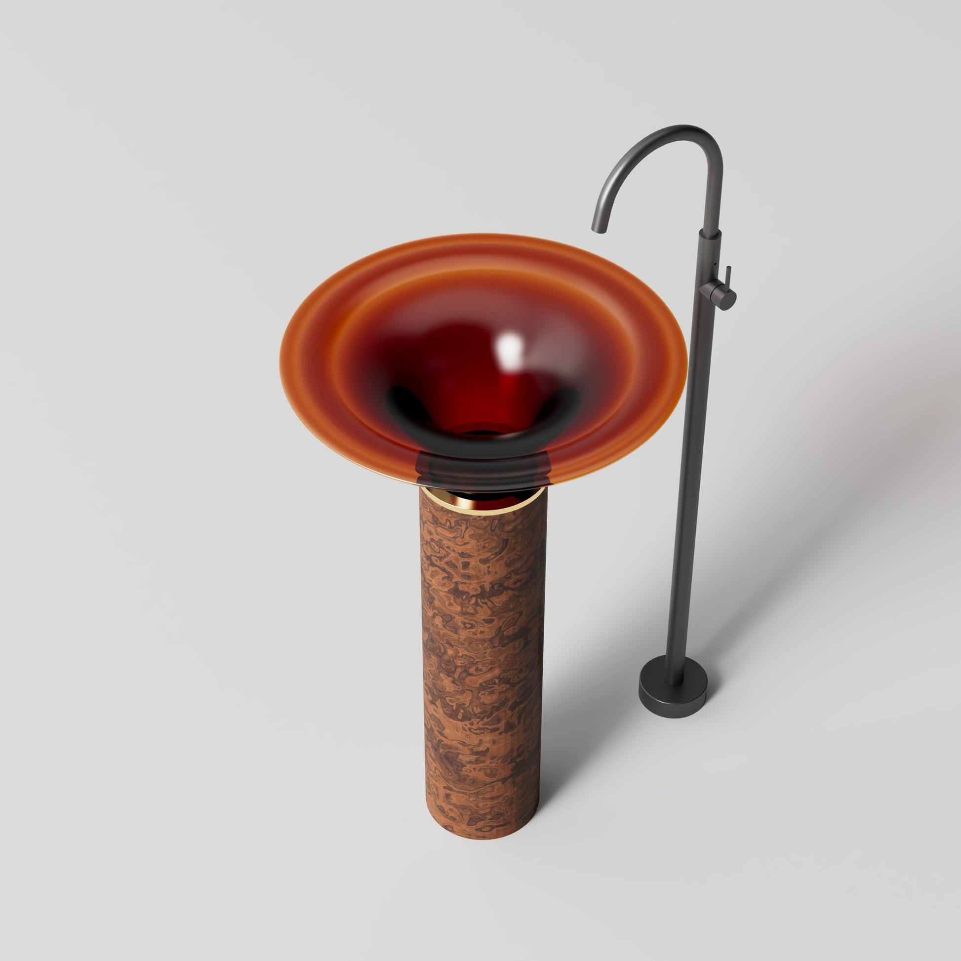 MonBlari Spring Series Pedestal Sinks SP-Z0860 M-CT05-FrontTopView