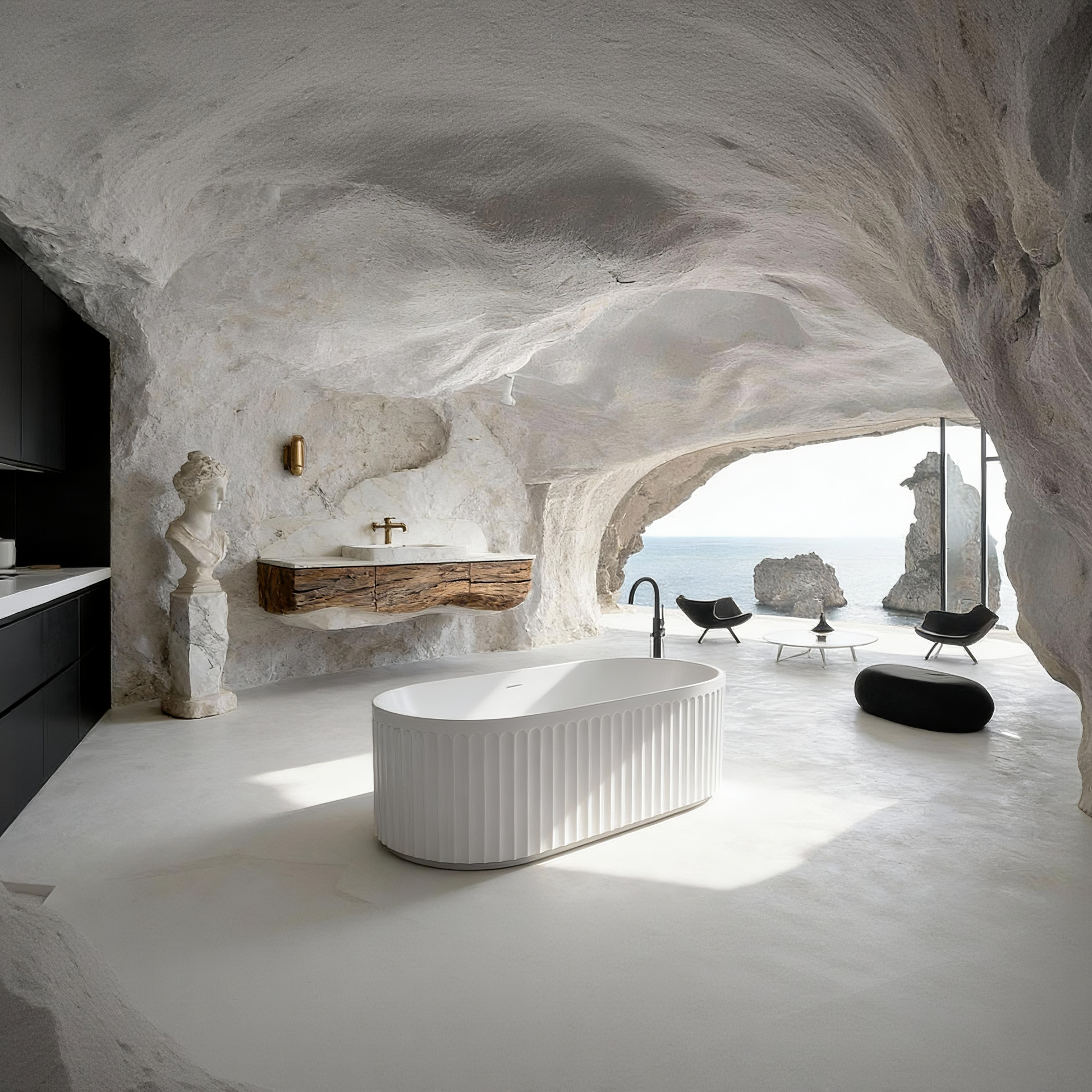 59 Inch MonBlari Acrylic Freestanding Bathtub TW-7111-2