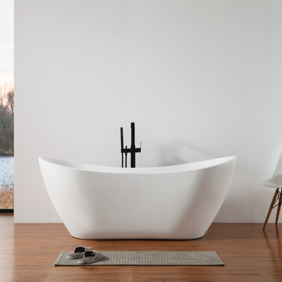 MonBlari Acrylic Freestanding Bathtub TW-6675-GW-FrontView