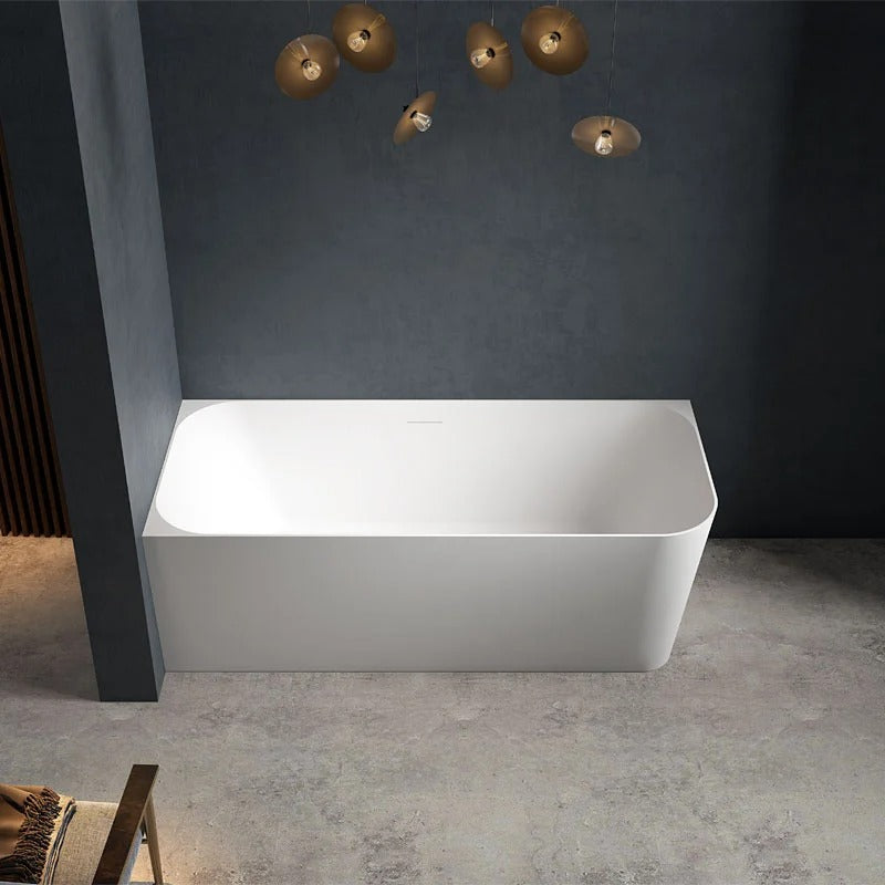 Monblari Acrylic Freestanding Rectangular Bathtub​  TW-7611-Frontview