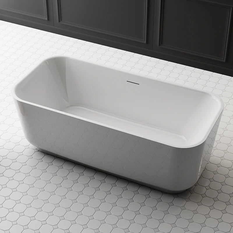 Monblari Acrylic Rectangular Freestanding Tub TW-7312-SideView
