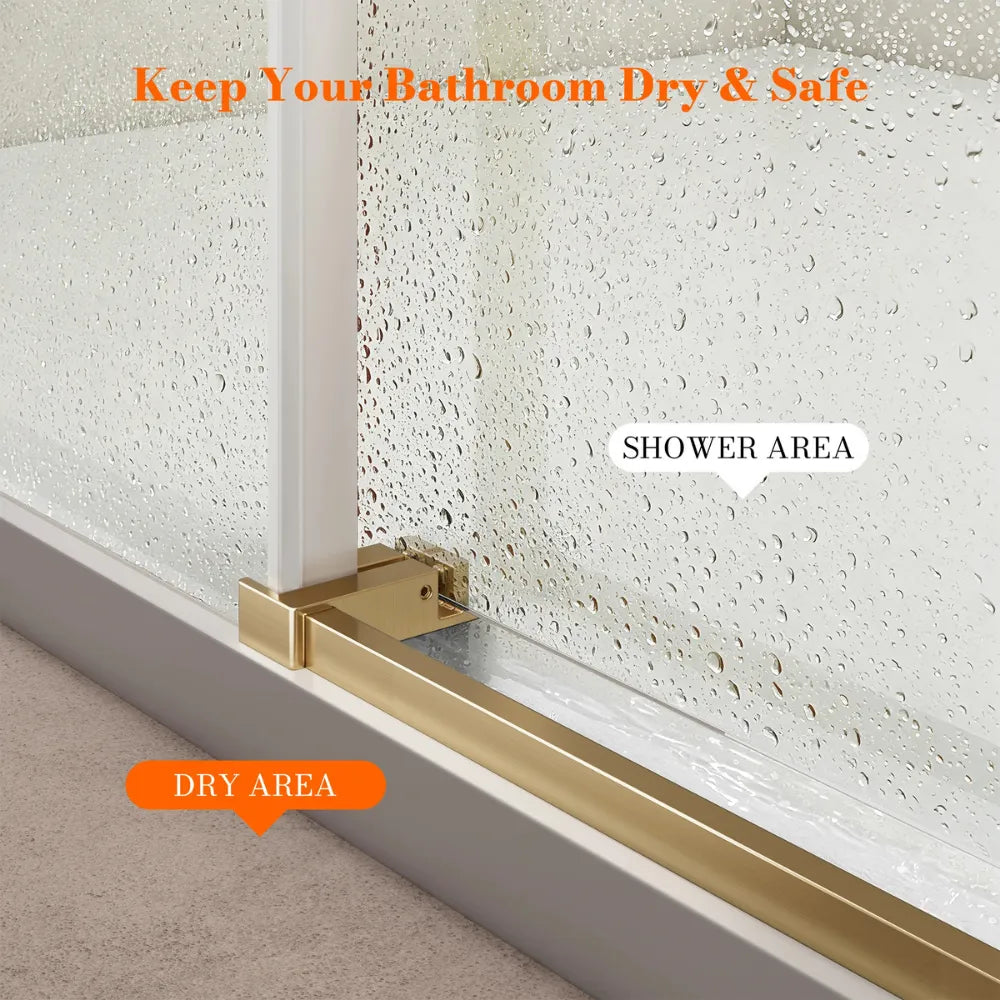 MonBlari Sliding Glass Shower Door 60" x 76"