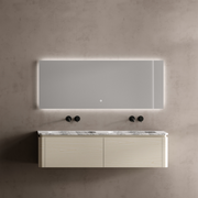 MonBlari Marble Vanity With Mirror TW-5502M-BACK TO WALL-FrontView