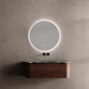 MonBlari Marble Vanity With Mirror TW-5601M-BACK TO WALL-FrontView