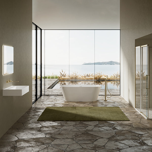 59-71 Inch MonBlari Acrylic Freestanding Bathtub