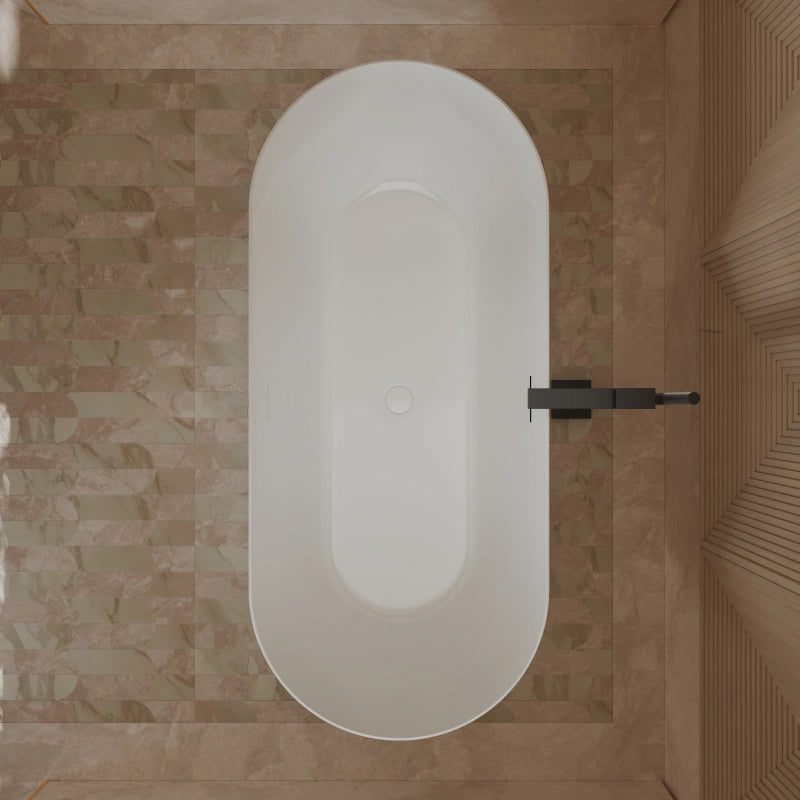 59-71 Inch MonBlari Acrylic Freestanding Bathtub