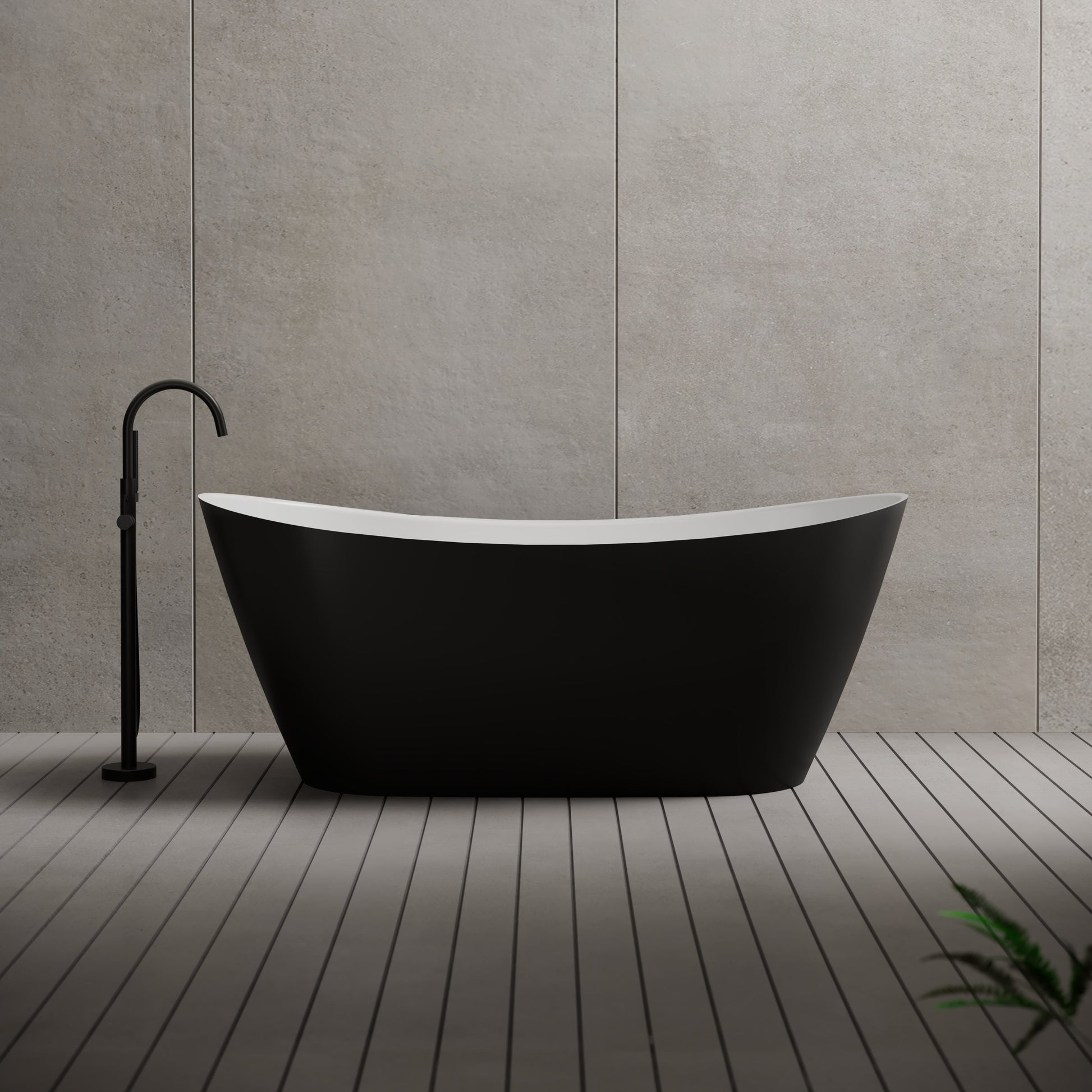 MonBlari Acrylic Freestanding Bathtub TW-6612-GW-FrontView