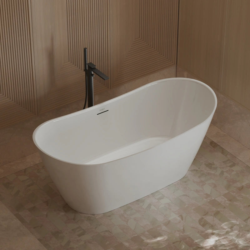 60-67 Inch MonBlari Acrylic Freestanding Bathtub