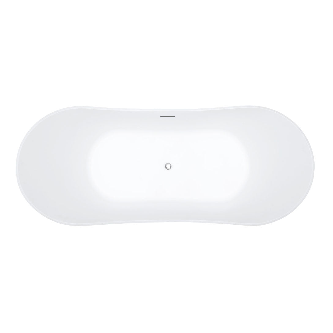 MonBlari Acrylic Freestanding Bathtub TW-6675-GW-Topview