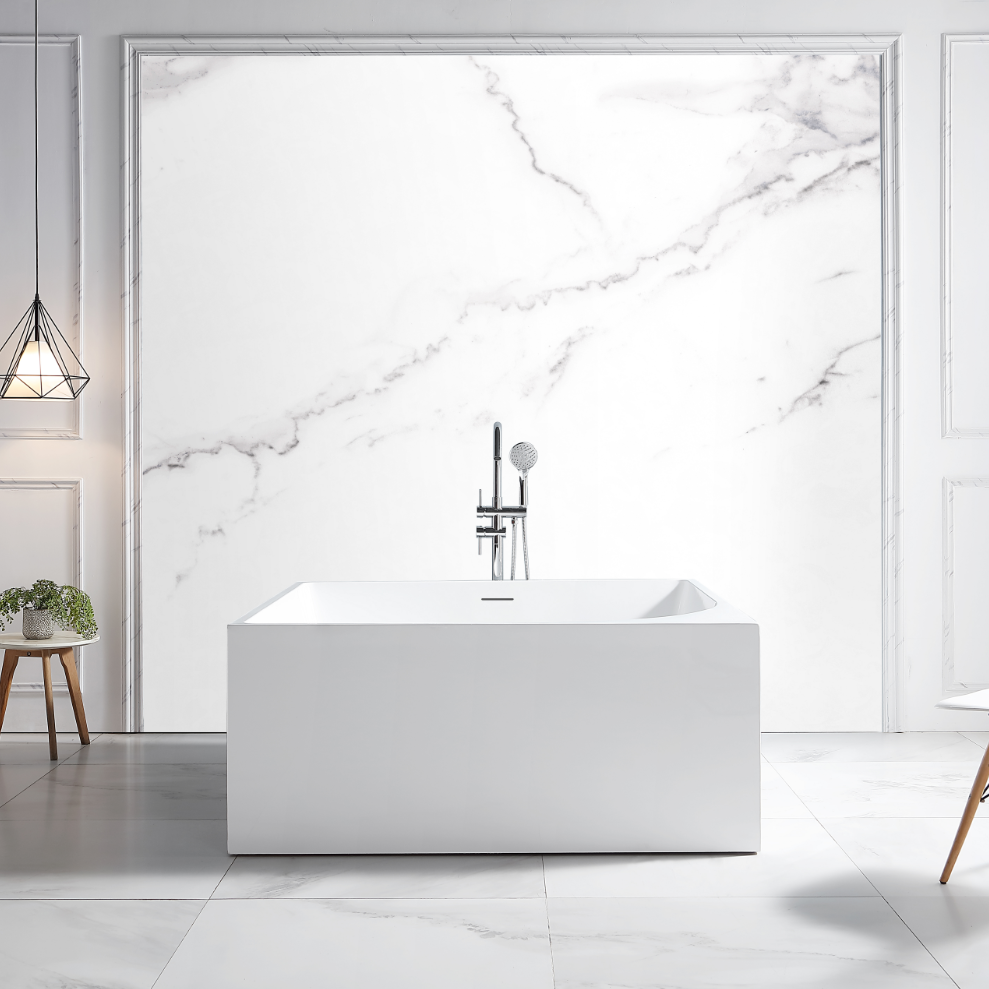 55 Inch MonBlari Acrylic Freestanding Bathtub TW-6693-GW-FrontView