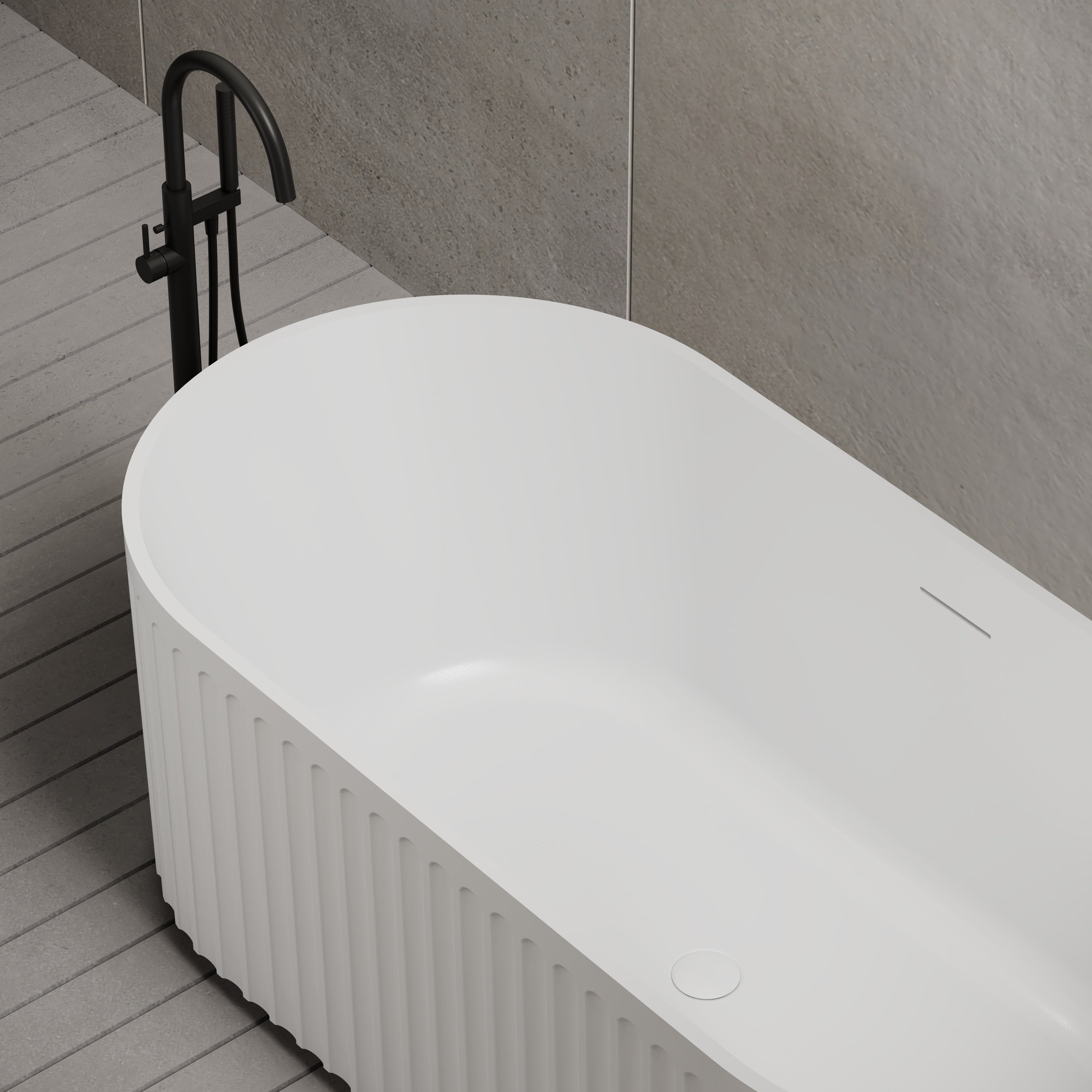 59 Inch MonBlari Acrylic Freestanding Bathtub TW-7111-TopView