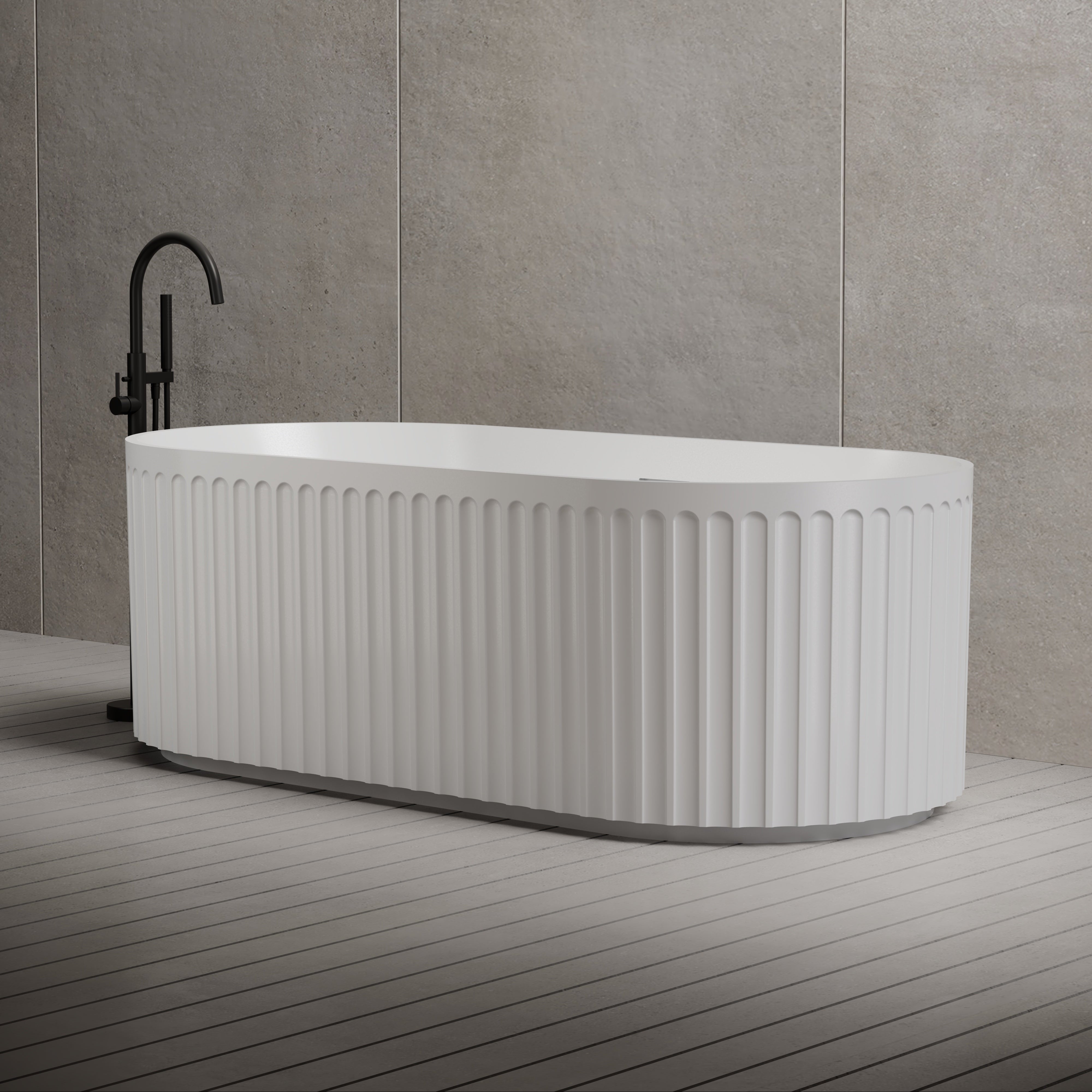 MonBlari Acrylic Freestanding Bathtub TW-7111-GW-SideView