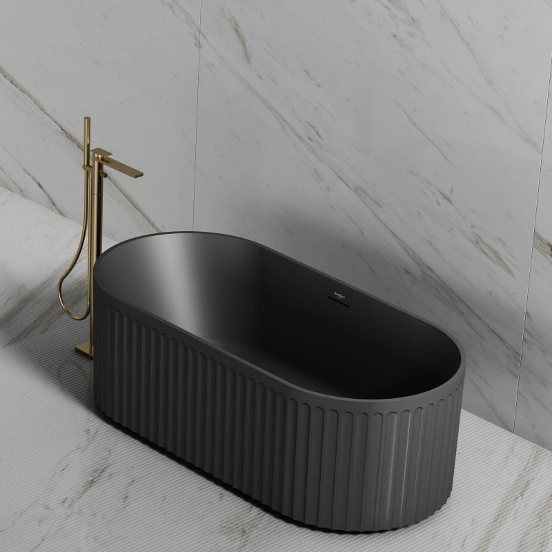 59-67 Inch MonBlari Acrylic Freestanding Bathtub