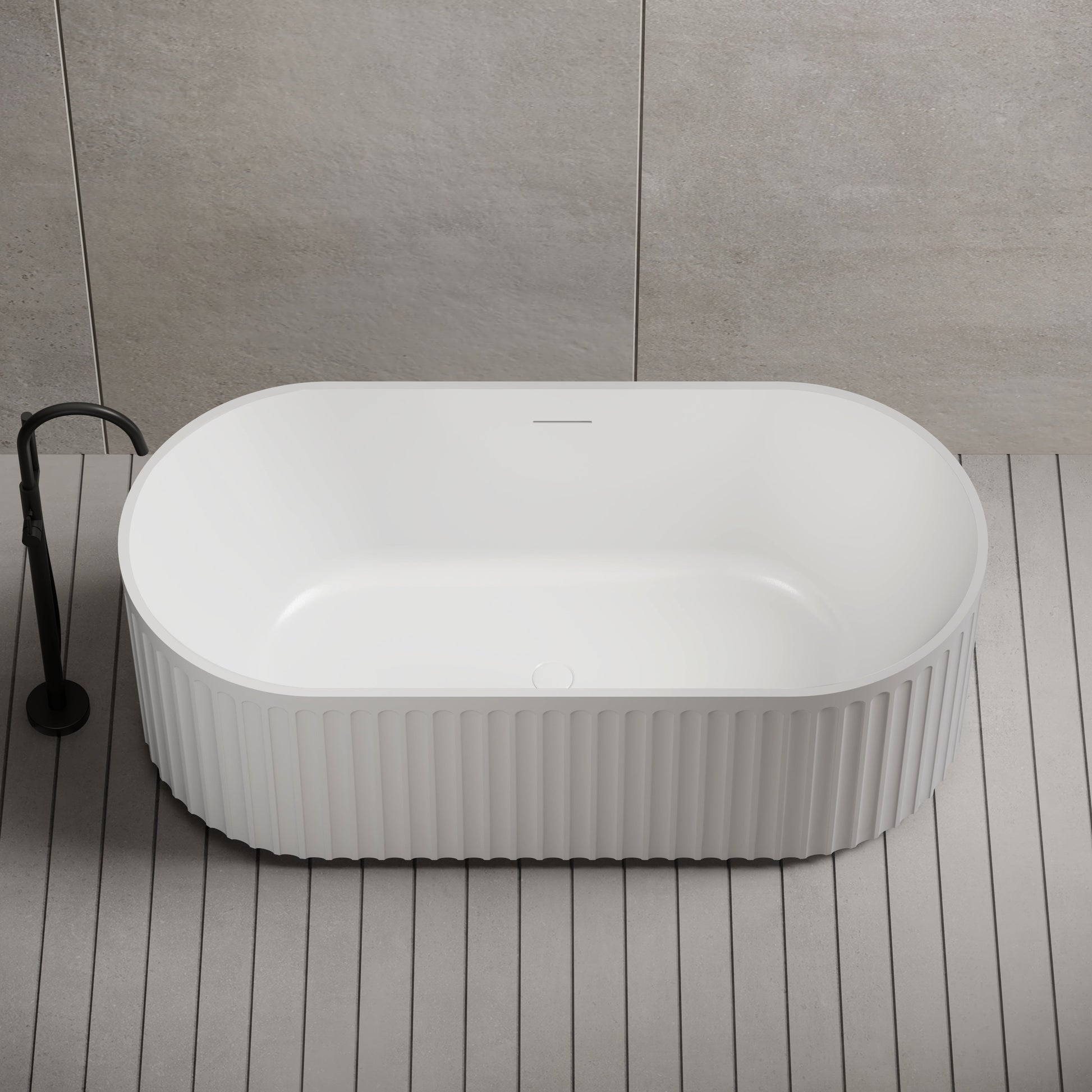 59 Inch MonBlari Acrylic Freestanding Bathtub TW-7111-FrontTop