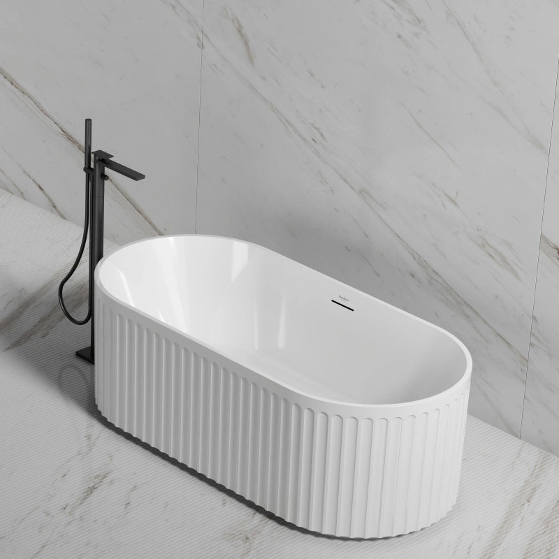 59-67 Inch MonBlari Acrylic Freestanding Bathtub