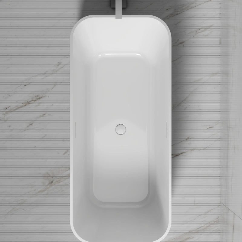 59-67 Inch MonBlari Acrylic Freestanding Bathtub