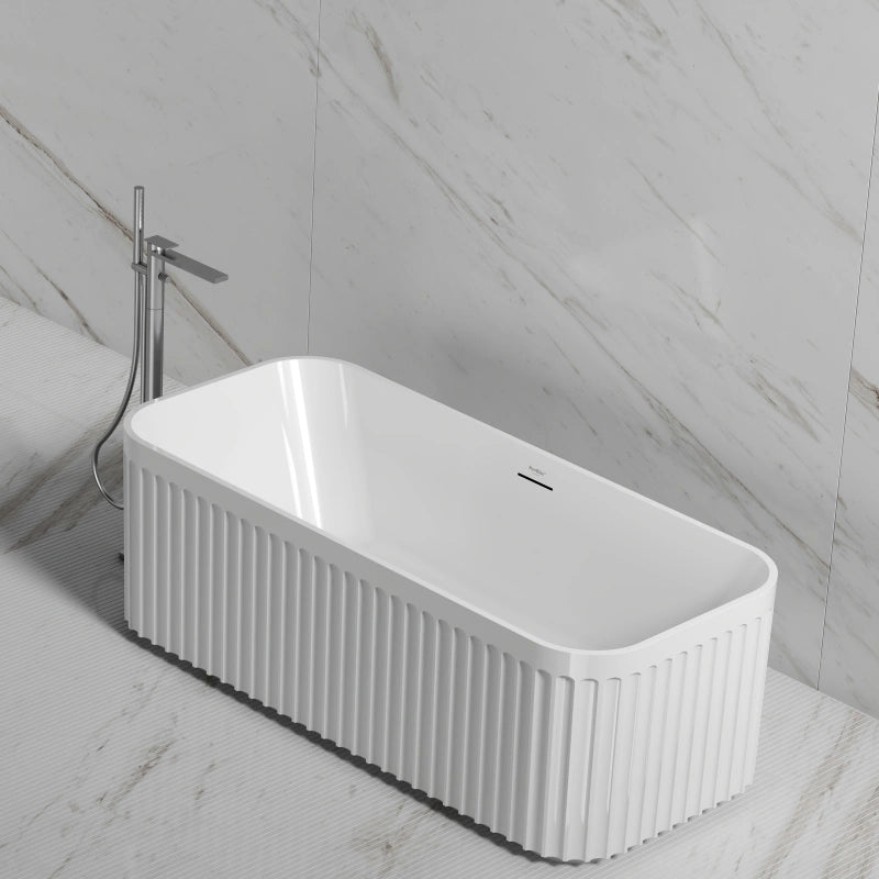 59-67 Inch MonBlari Acrylic Freestanding Bathtub