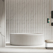 71 Inch MonBlari Acrylic Freestanding Bathtub-FrontView