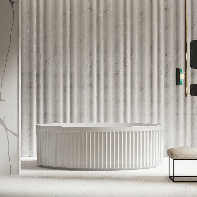 71 Inch MonBlari Acrylic Freestanding Bathtub-FrontView