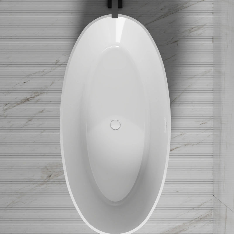 67 Inch MonBlari Acrylic Freestanding Bathtub