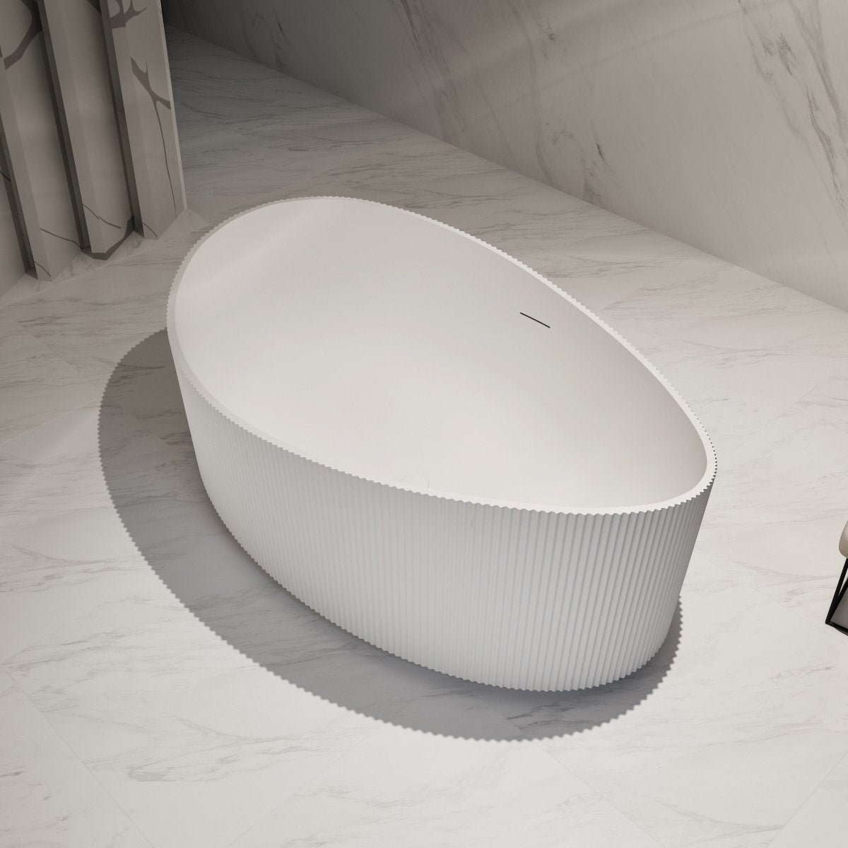 71 Inch MonBlari Acrylic Freestanding Bathtub-RightTop