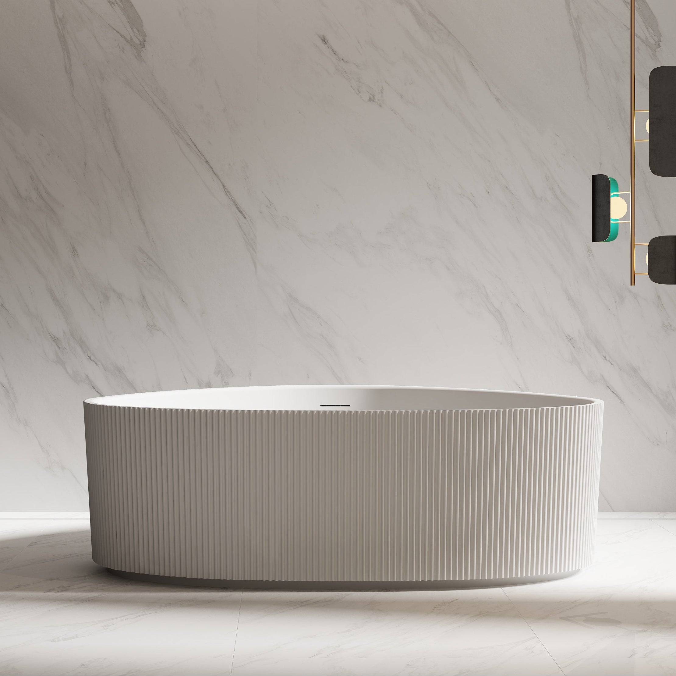 71 Inch MonBlari Acrylic Freestanding Bathtub TW-7196-GW-FrontView