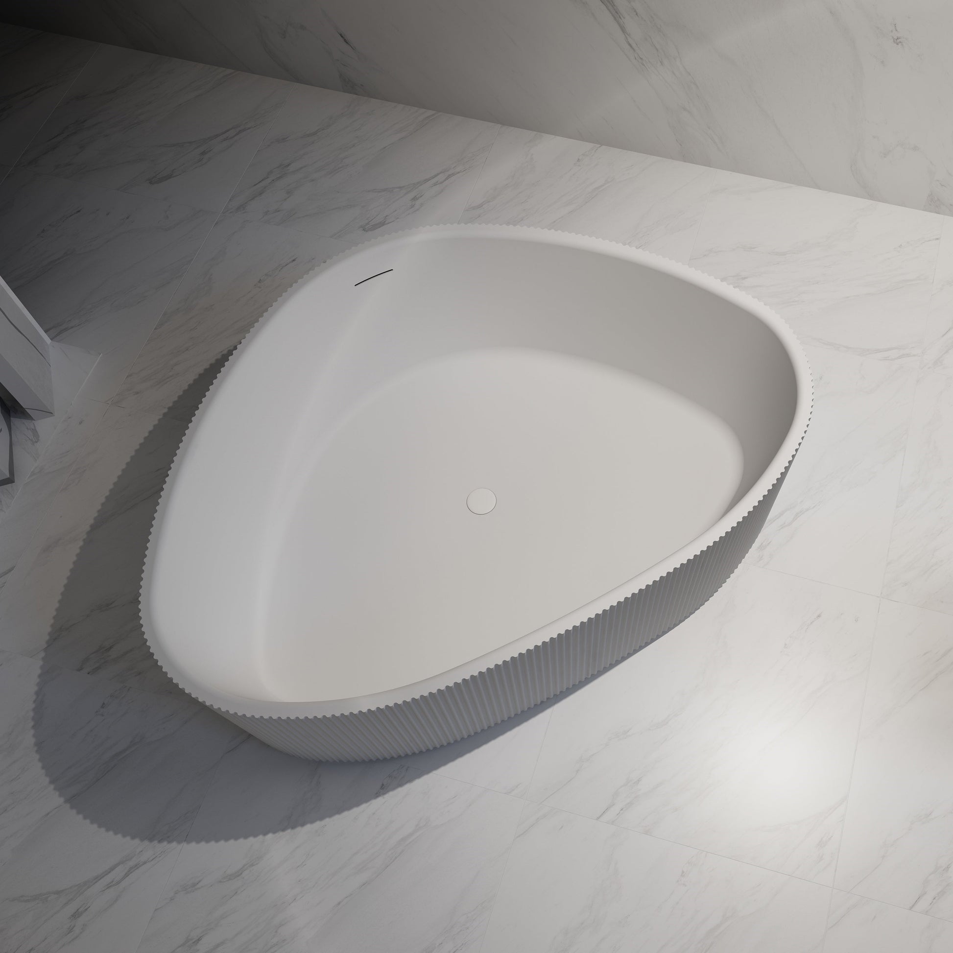 71 Inch MonBlari Acrylic Freestanding Bathtub TW-7196-GW-TopView