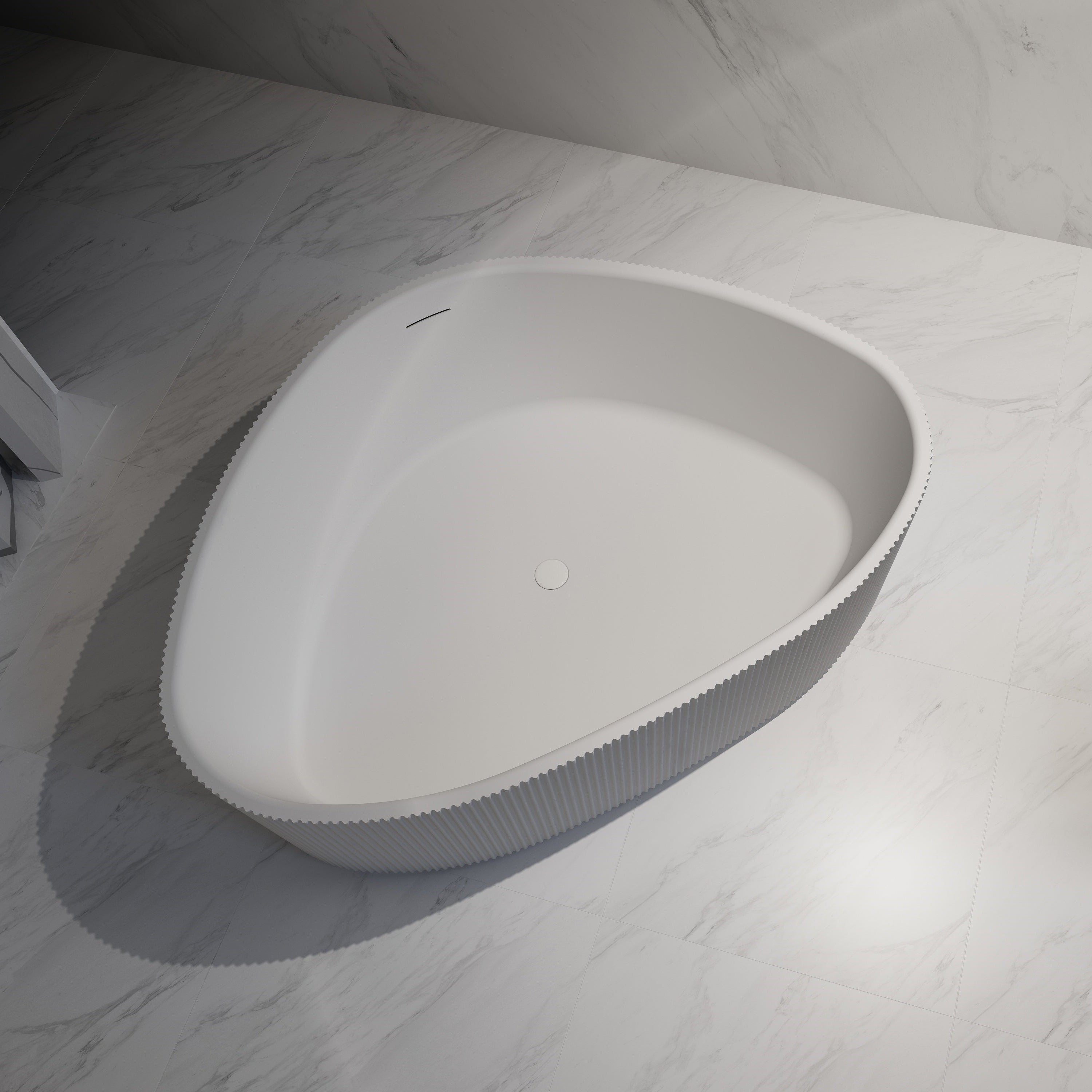 71 Inch MonBlari Acrylic Freestanding Bathtub TW-7196-GW-TopView