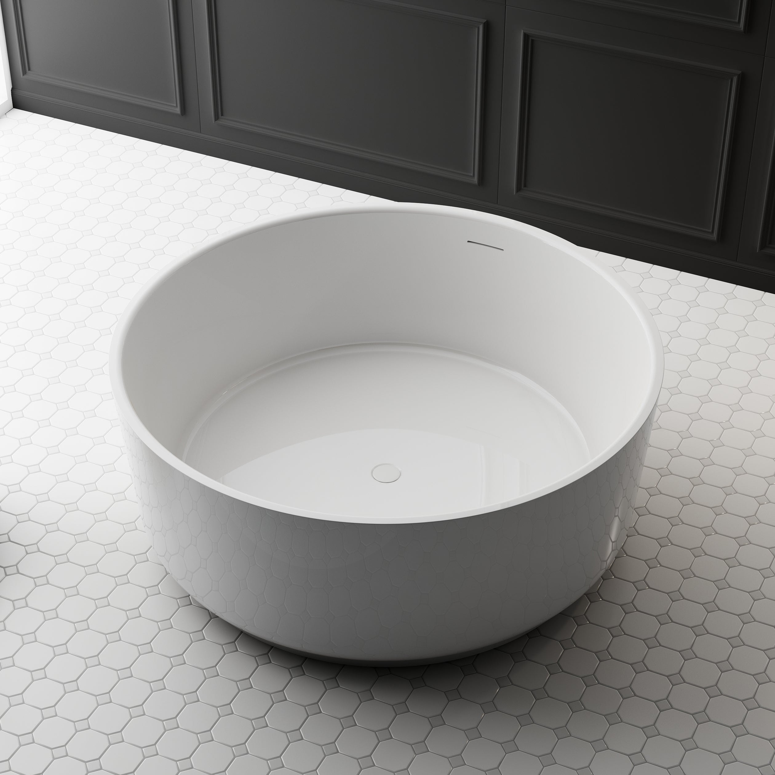 MonBlari Acrylic Freestanding Bathtub TW-7319-GW-FrontTop