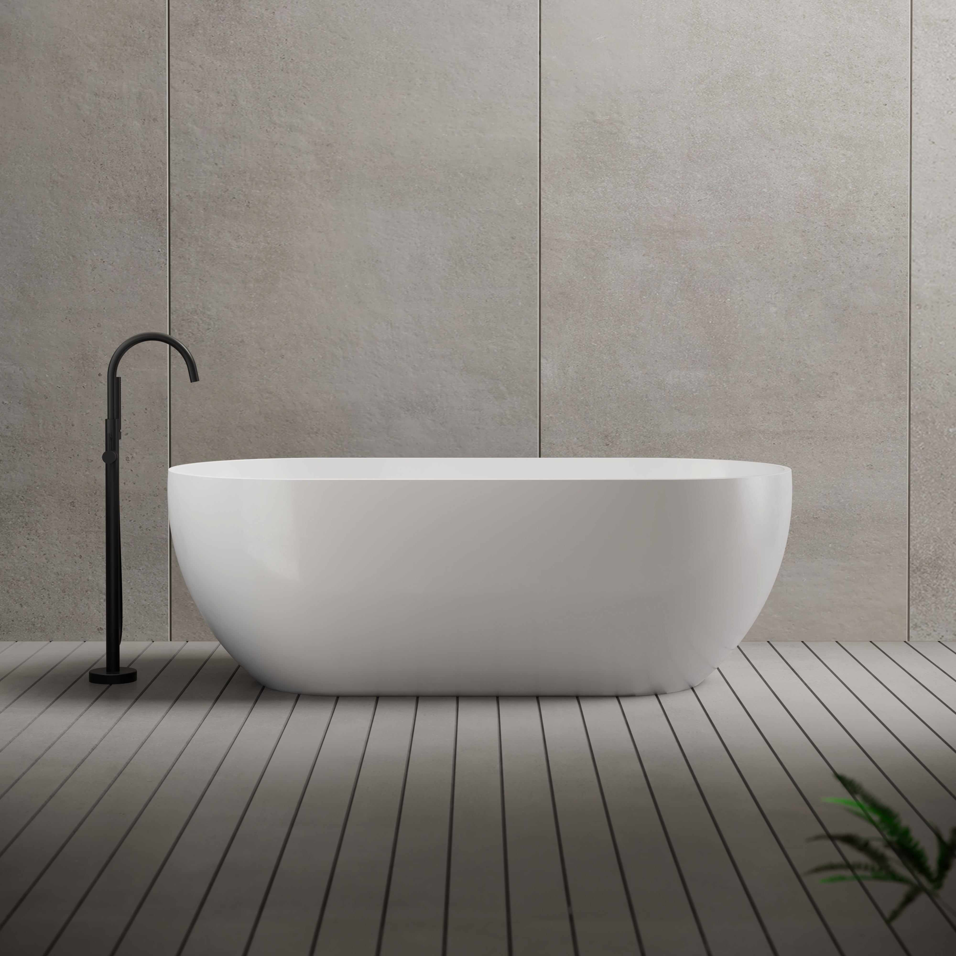 MonBlari Acrylic Bathtub Front View