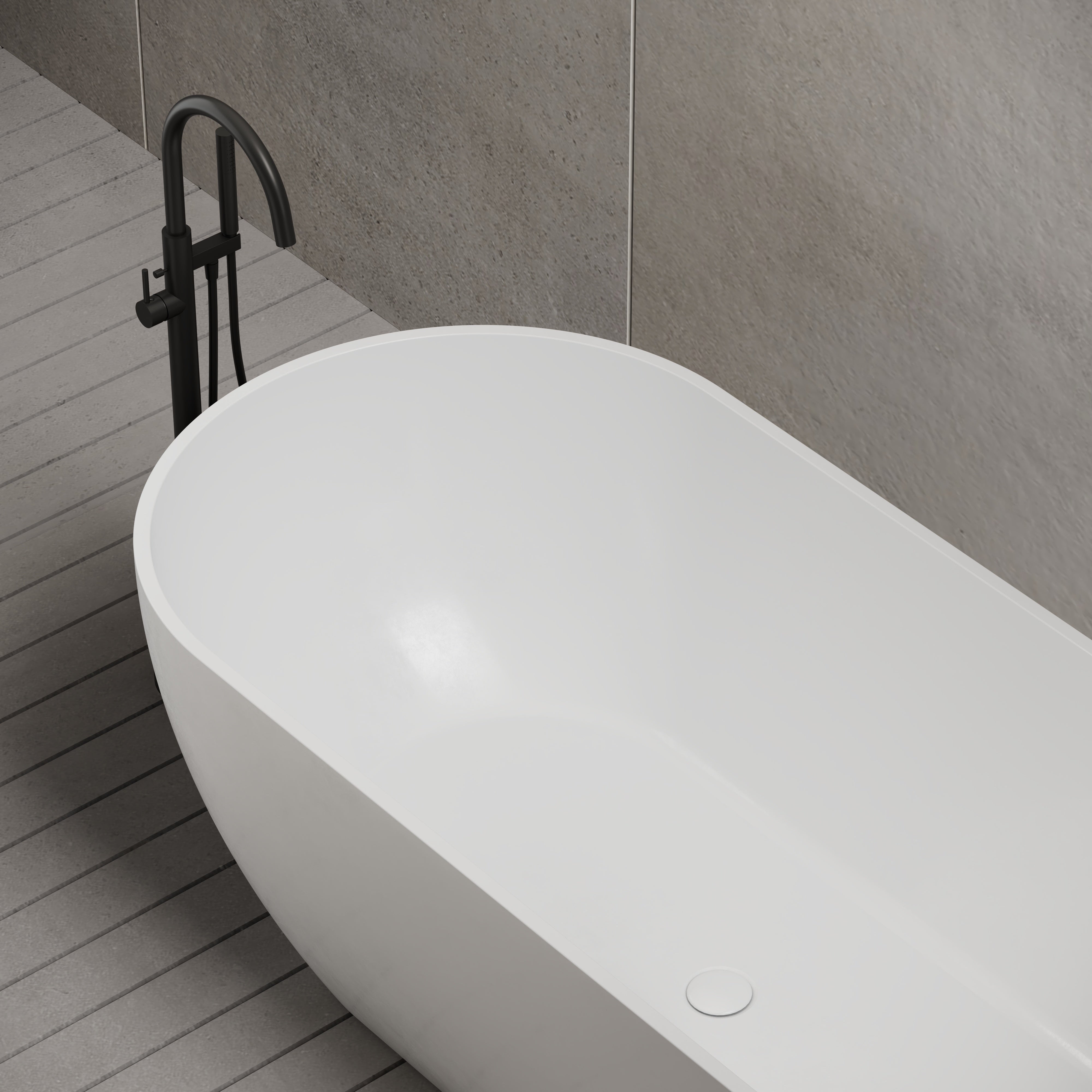 51 Inch MonBlari Acrylic Freestanding BathtubTW7506GW-Closeup