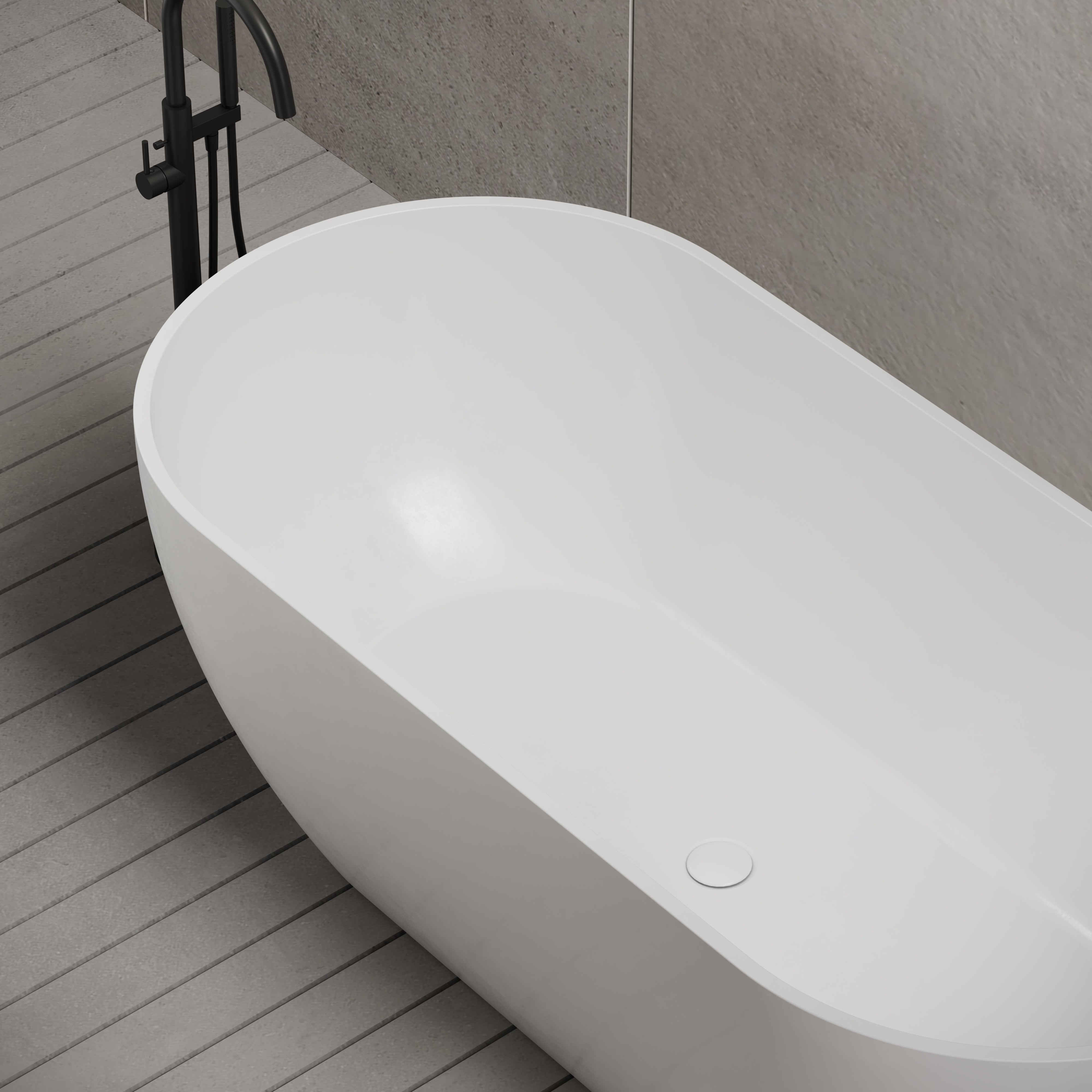 68 Inch MonBlari Acrylic Freestanding BathtubTW7506GW-Closeup