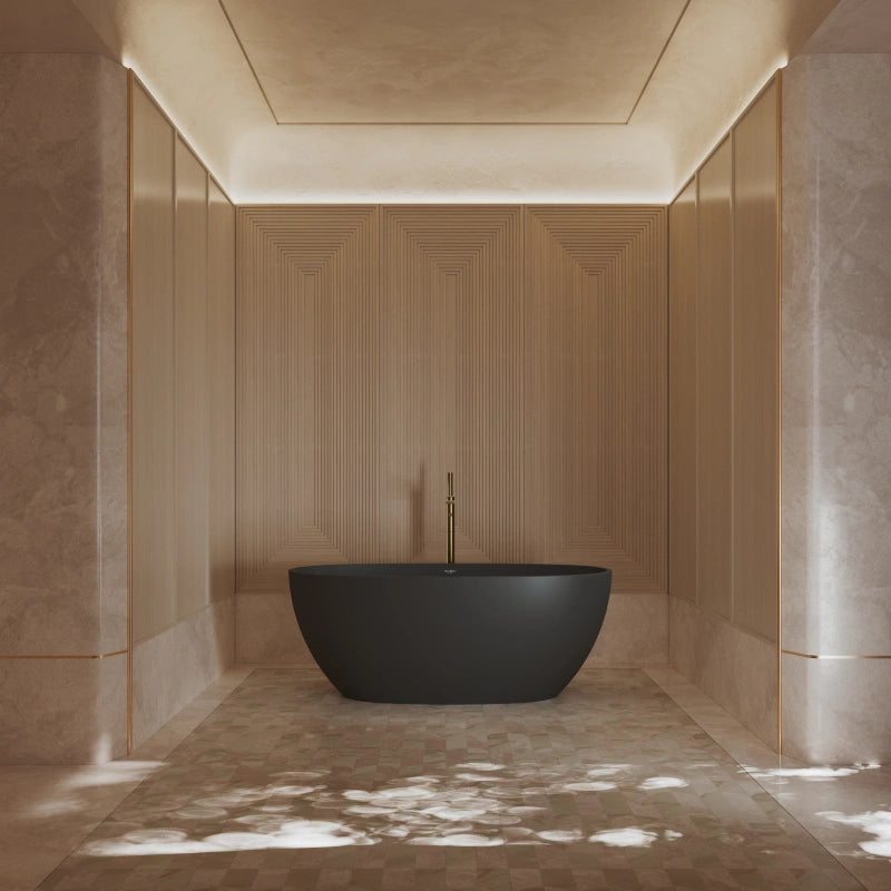59-67 Inch MonBlari Acrylic Freestanding Bathtub